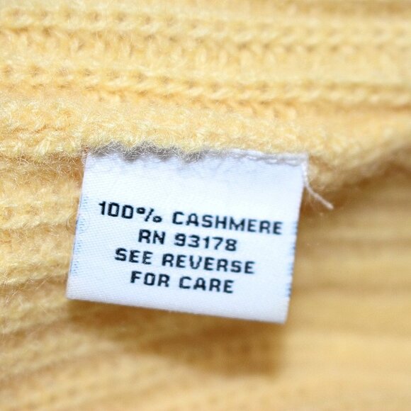 The Cashmere Project - 100% Cashmere Waffle Knit Turtleneck - Creme Brulee - Lrg - Picture 7 of 9